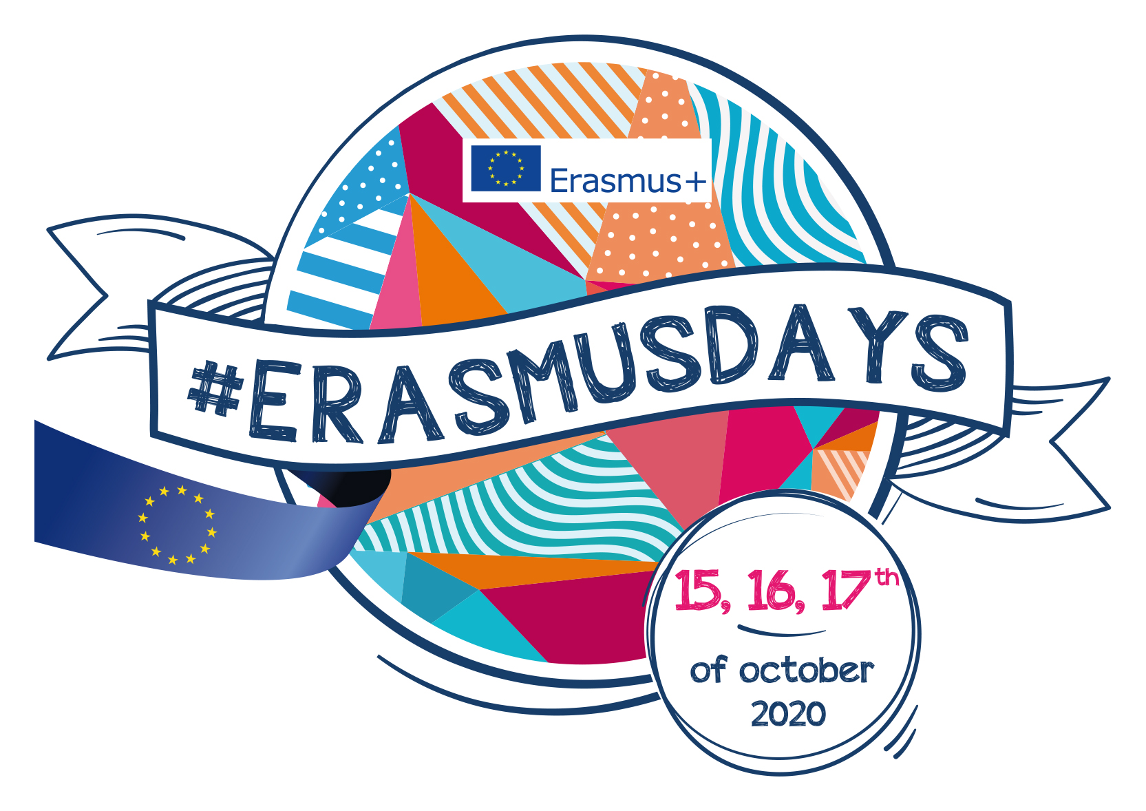 ERASMUSDAYS LOGO 2020 RGB white