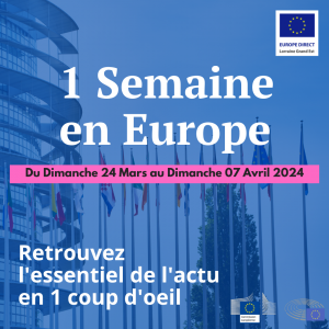 1 semaine en Europe